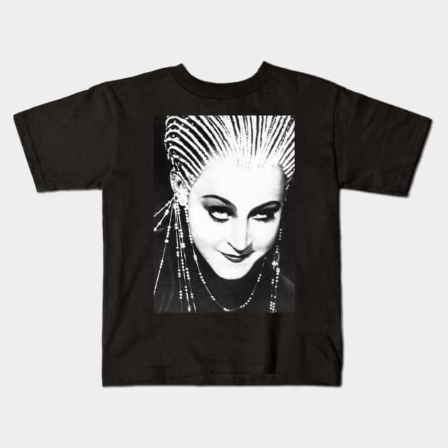 Brigitte Helm Kids T-Shirt by SILENT SIRENS